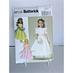Butterick Children's Dress and Cummerbund Pattern B5705 BP248 Size 2-5 UNCUT